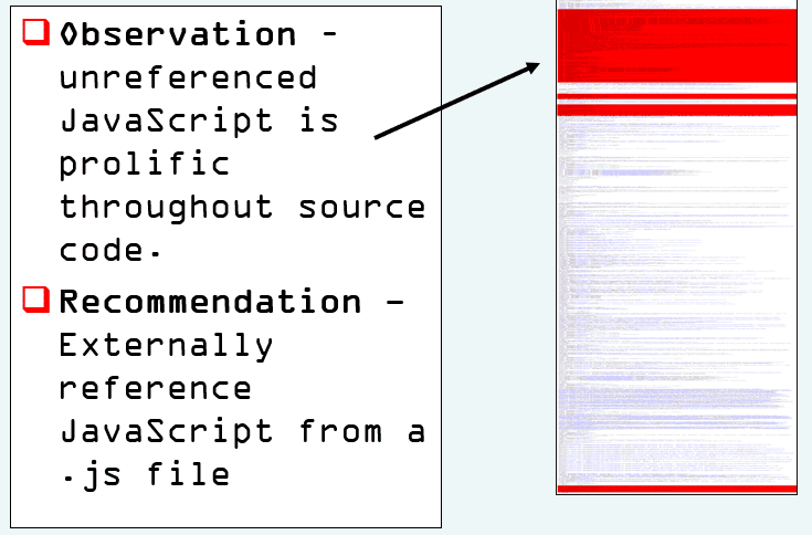 Observation - unreferenced javascript source.